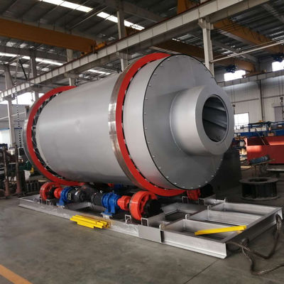 Asciugatrice di sabbia a tre tamburi di potenza da 50-100kw in materiale SS304 per asciugatura rotativa