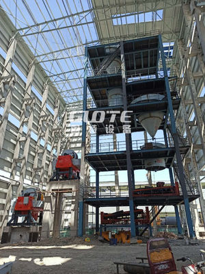 Macchine per la lavorazione della sabbia di silicio per la produzione di materiali di vetro