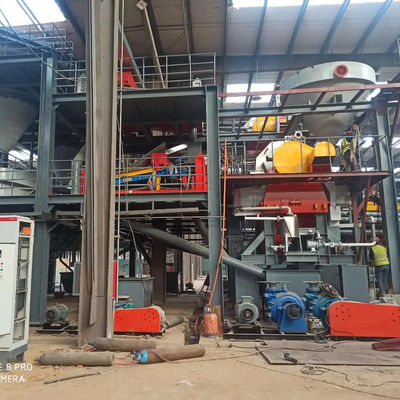 Centrale di lavaggio della sabbia a 50 TPH a tensione personalizzata con separatore magnetico in Indonesia