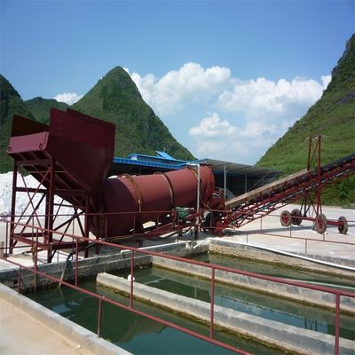 GXK Lavatrice di sabbia a rulli Quarzo per tamburi minieri Scrubber rotativo per il funzionamento a motore
