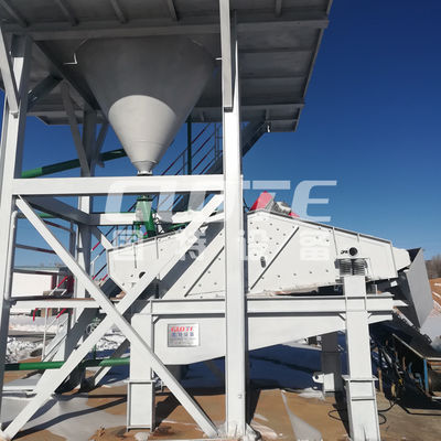 Impianto di lavaggio della sabbia di silice Vibrating Dewatering Screen Machine con capacità 10-100t/h