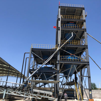 PLC controllato 50 TPH 100 TPH Lavatrice di sabbia impianto di lavaggio del processo per il frantumatore di sabbia di silice