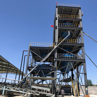 Impianto di estrazione e lavorazione di sabbia di silice al quarzo con sistema di lavaggio di sabbia di silice pura