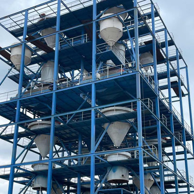 Centrale di lavaggio di sabbia di silice di grado vetro da 100 tph con alta capacità e motore AC