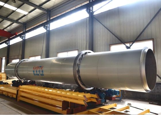 SUS304L asciugatrice rotativa a tamburo 3 di sabbia di silicio per una lunga durata di vita nell'industria mineraria energetica