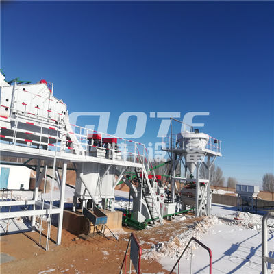 La linea di produzione di sabbia di vetro di silice umida