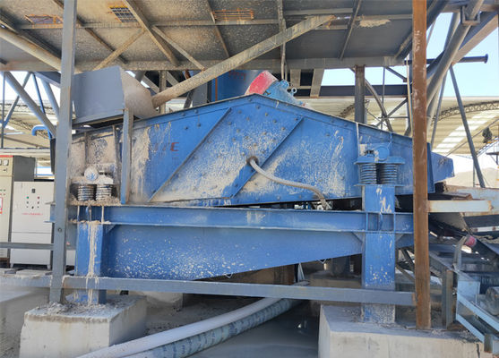 Industria mineraria energetica schermi grizzly circolari vibranti con disidratazione di sabbia di silice