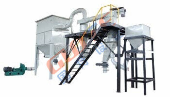 Classificatore centrifugo per separatore di minerali in polvere