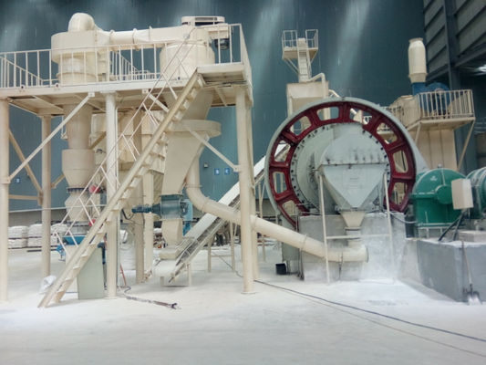 Sistema di lavoro continuo Molio a sfere in ceramica 2600 KG per la triturazione in polvere di quarzo a 325 maglie