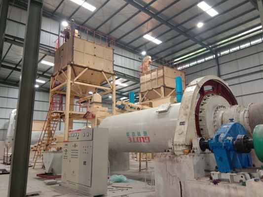 98% Capacità Macchina di polvere di sabbia di quarzo Mollino di macinazione a sfera 5-12m Lunghezza per prodotti