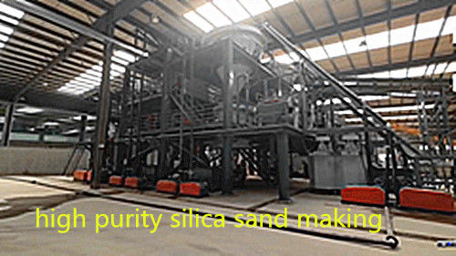 Linea di produzione di sabbia Frac con separatore magnetico e lavatrice di sabbia al quarzo