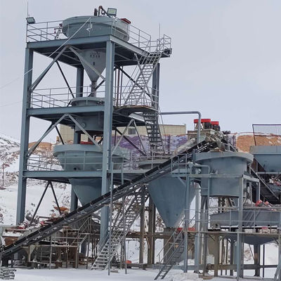 10000 kg di capacità Linea di produzione di lavastoviglie per la lavorazione della sabbia di quarzo/silica