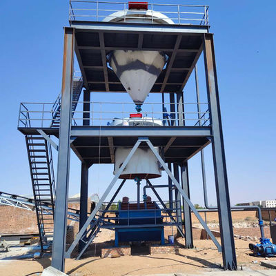 10000 kg di capacità Linea di produzione di lavastoviglie per la lavorazione della sabbia di quarzo/silica
