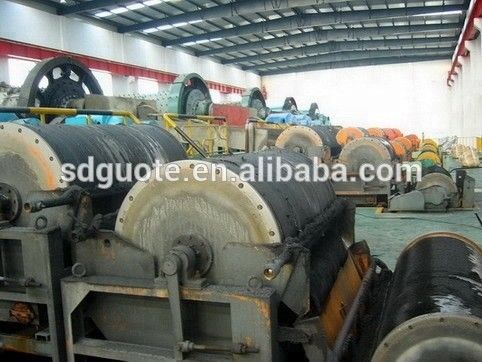 Dimensione del cilindro 400*600 mm Separatore magnetico a tamburo umido e secco per impianti di lavorazione della sabbia di ferro